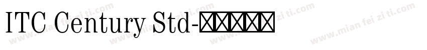 ITC Century Std字体转换